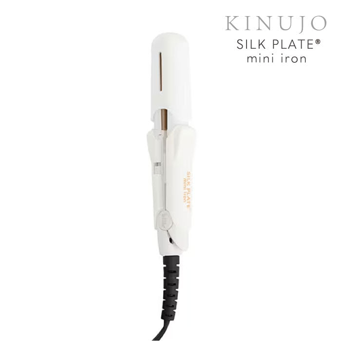 絹女 KINUJO キヌージョ ミニストレートアイロン SILK PLATE ヘアアイロン シルクプレート うる つや 高温 保湿 スタイリング mini iron