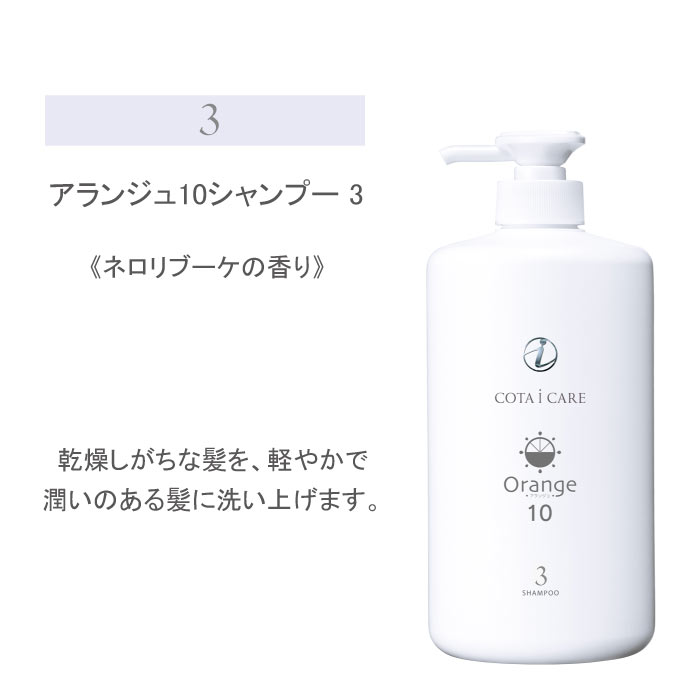 アランジュ １０ シャンプー 800ml 「１・３・５・７・９」
