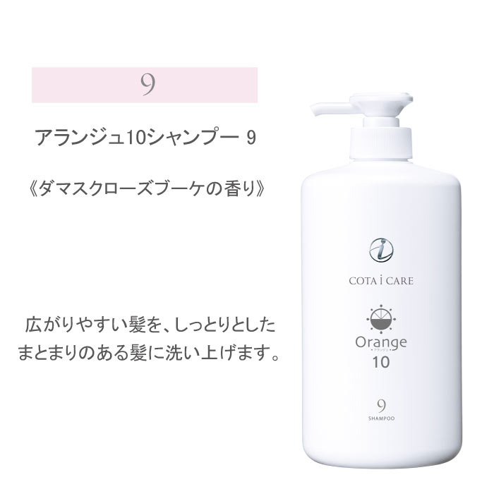 アランジュ １０ シャンプー 800ml 「１・３・５・７・９」