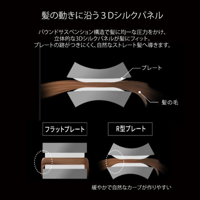 3D SILK STRAIGHT IRON 3D シルクストレートアイロン Brighte