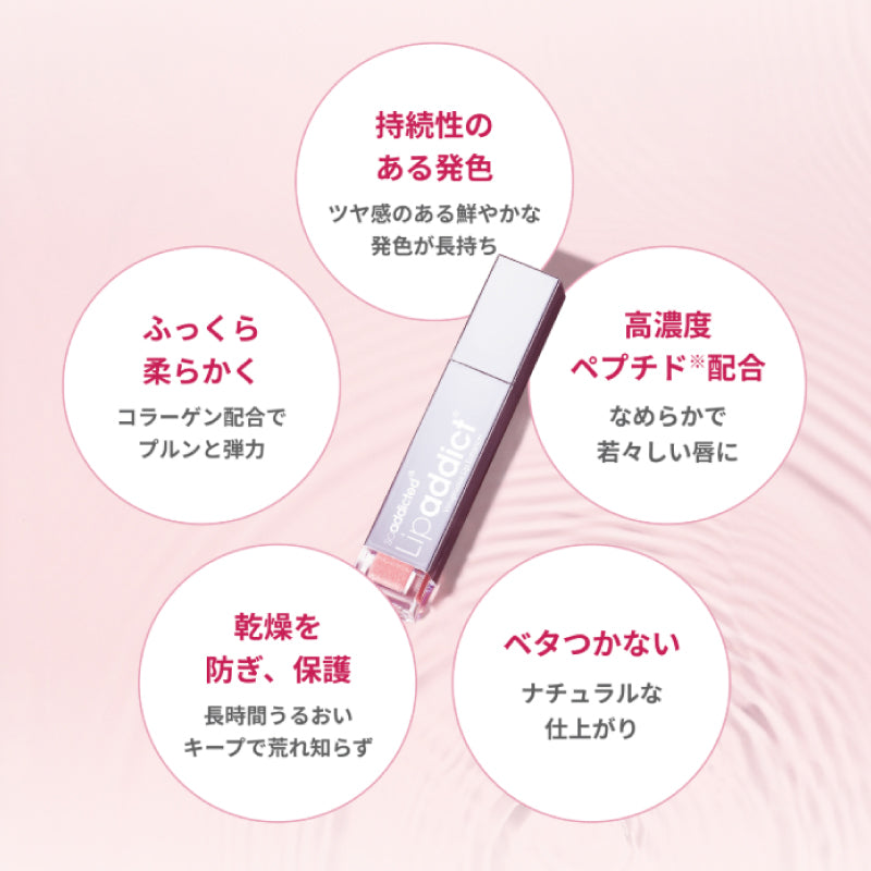 Lipaddict リップアディクト 7ml  全13色　うるおい 乾燥ケア ヒアルロン酸 オーガニックオイル