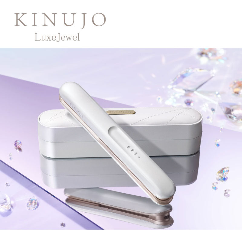 絹女 KINUJO Luxejewel ストレート ヘア アイロン　キヌージョ コードレス アイロン シルクプレート CORDLESS