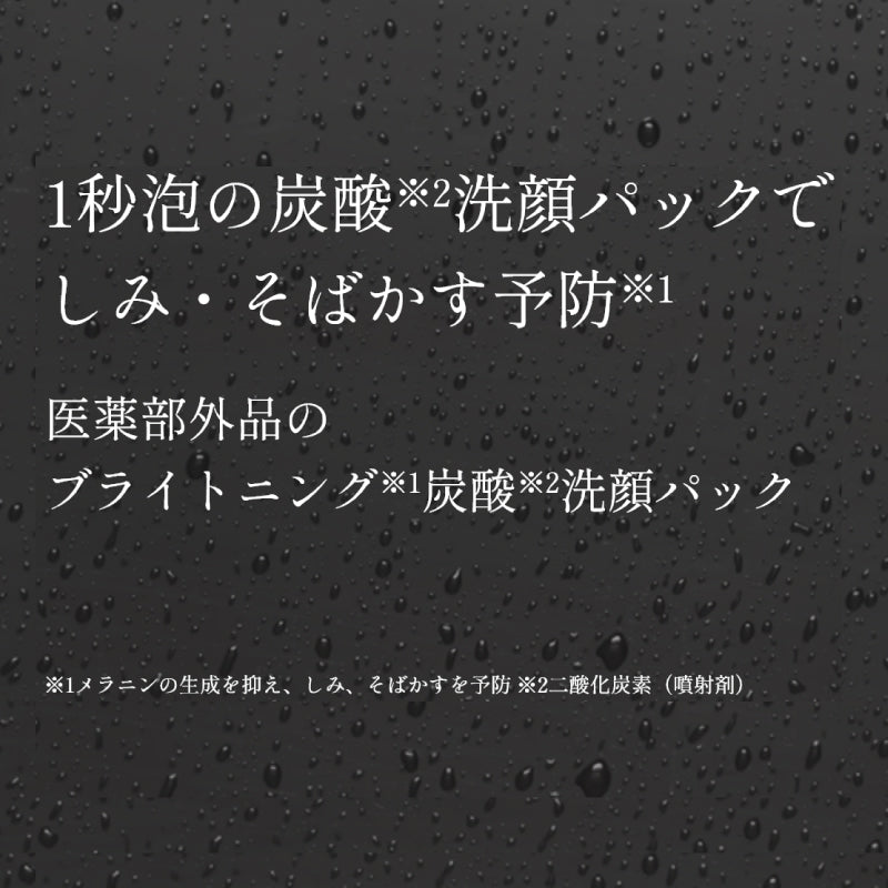 SHIKARI BRIGHTENING WASH スムースバブル 100g　医薬部外品 炭酸 洗顔パック
