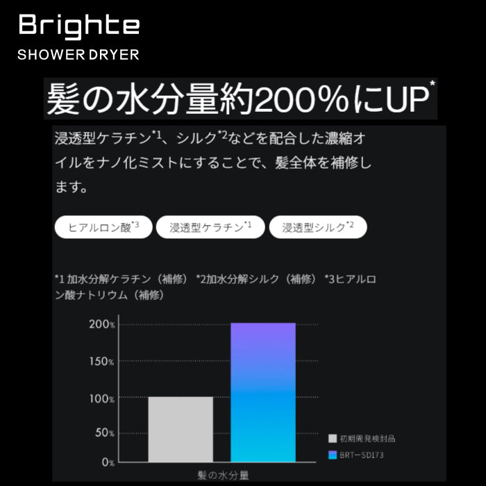 SHOWER DRYER シャワー ドライヤー Brighte