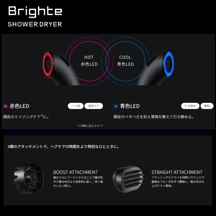 SHOWER DRYER シャワー ドライヤー Brighte