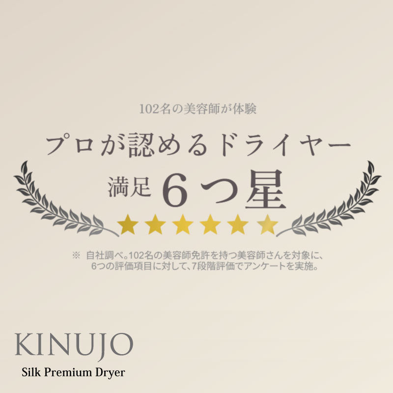 KINUJO Silk Premium Dryer　クリアシルバー/アーバンブラウン　正規品 メーカー１年保証 キヌージョ ドライヤー シルク プレミアム