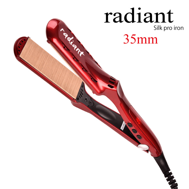 ラディアント シルクプロアイロン radiant 35mm　プロ仕様 保湿 スピード 高温 安定