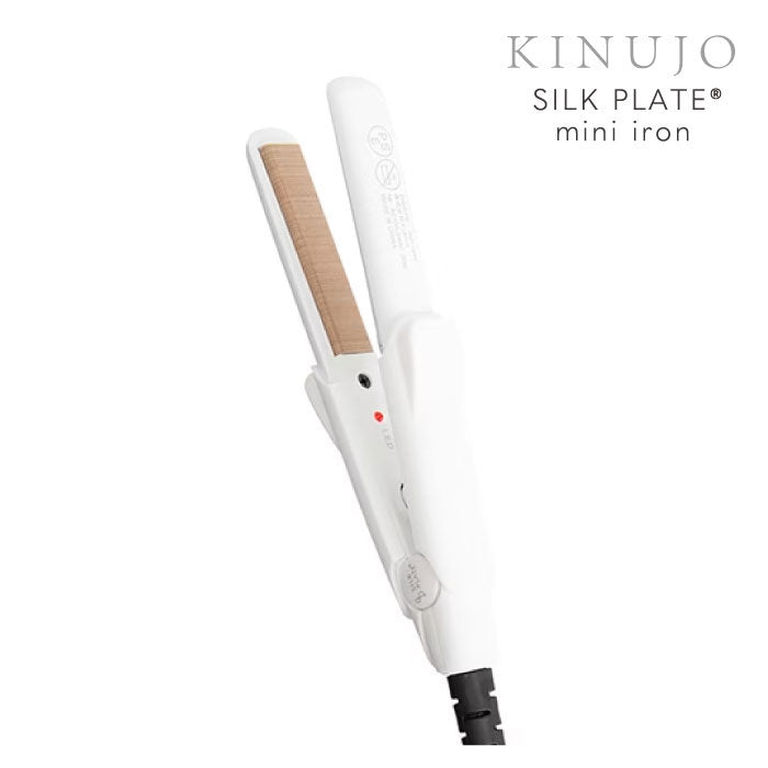 絹女 KINUJO キヌージョ ミニストレートアイロン SILK PLATE ヘアアイロン シルクプレート うる つや 高温 保湿 スタイリング mini iron